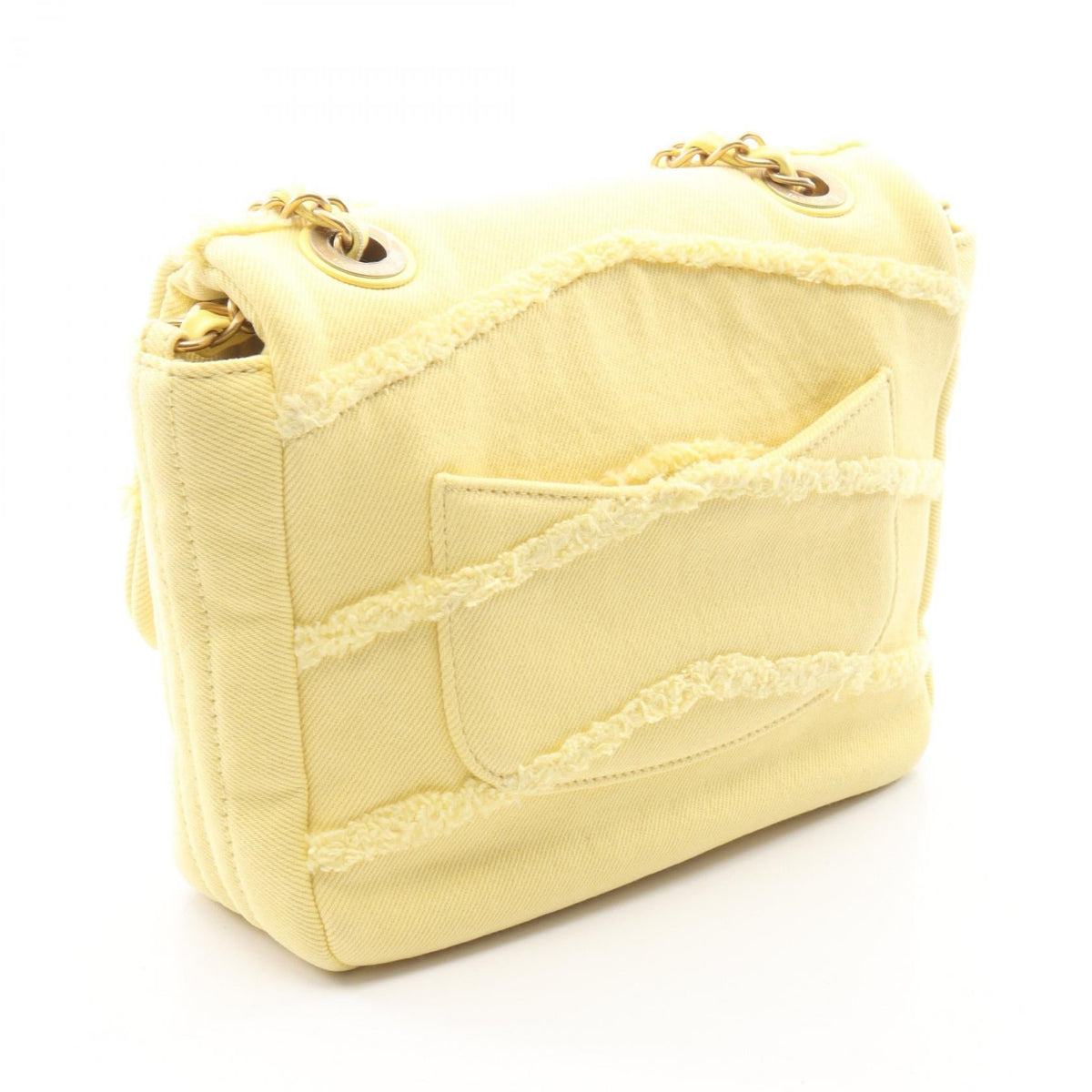 CHANEL Yellow COCO denim AS1595 2101220074180