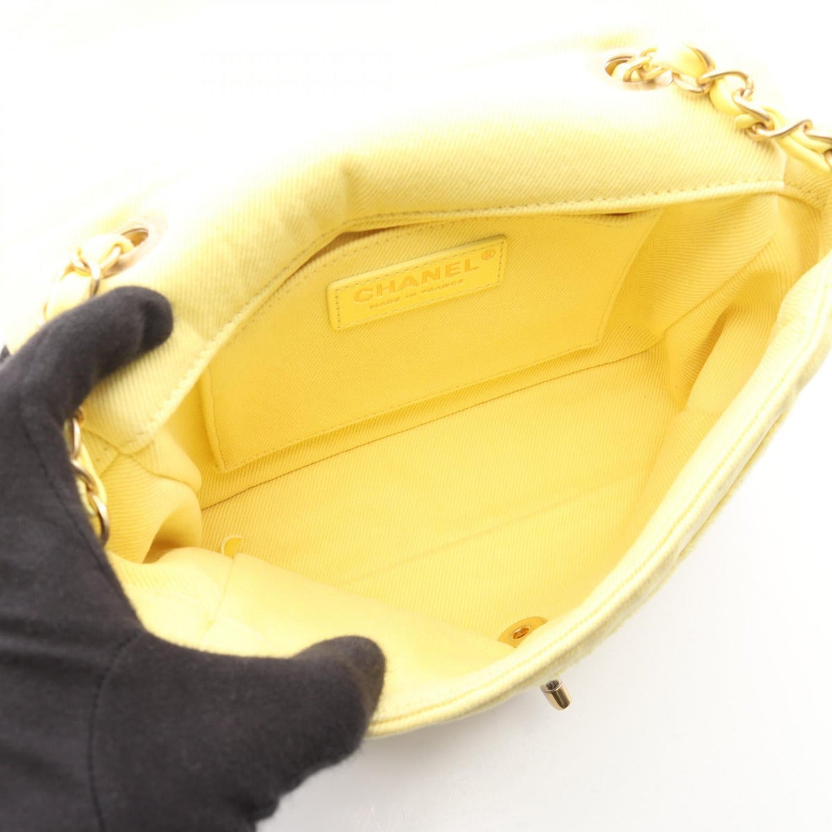 CHANEL Yellow COCO denim AS1595 2101220074180
