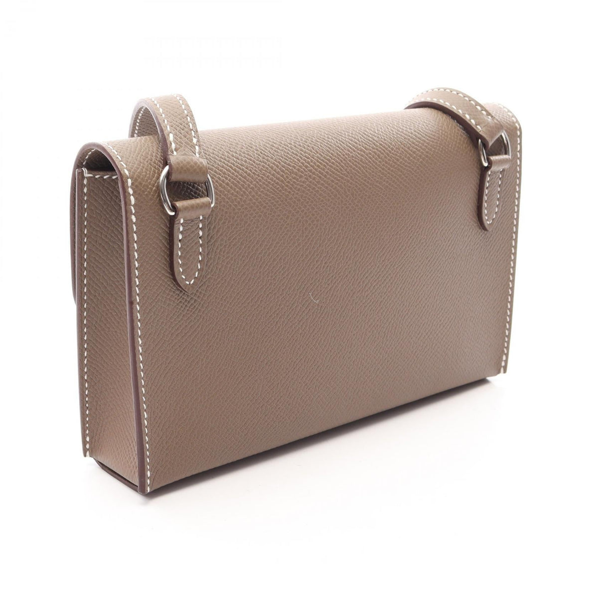 HERMES Hermes Snap To Go Etoupe Grey Shoulder BagEtoupe Grey Etoupe Grey Gray Epsom leather 2101220074272