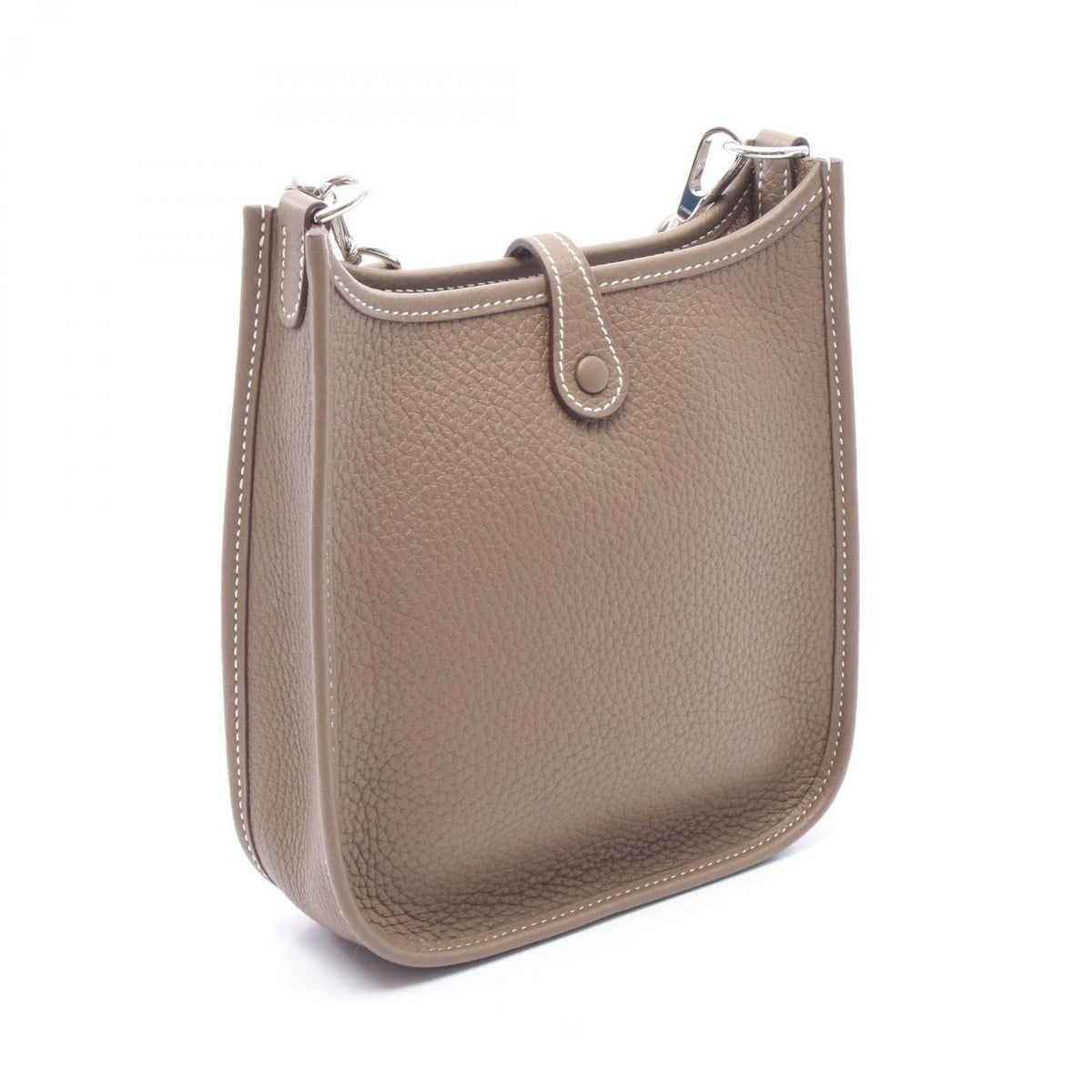 HERMES EvelyneTPM Shoulder BagEtoupe Grey Etoupe Grey Gray Taurillon Clemence leather Taurillon Clemence 2101220074623