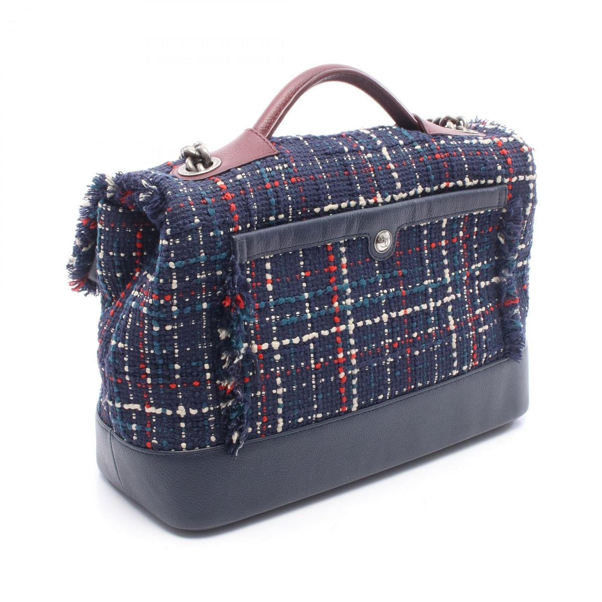 CHANEL Navy/Bordeaux/Multicolor Airline Fabric�leather A93308 2106800639285