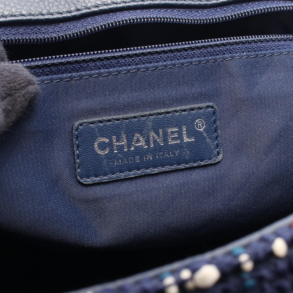 CHANEL Navy/Bordeaux/Multicolor Airline Fabric�leather A93308 2106800639285