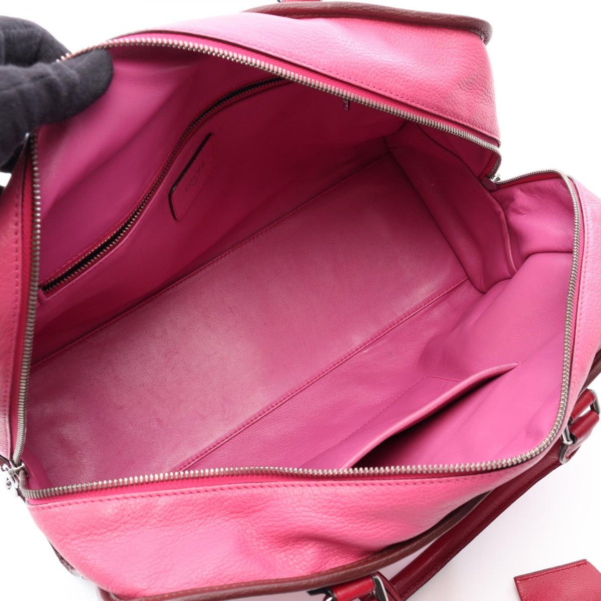 LOEWE Amazona 36 Handbag Pink/Red/Brown leather 2101220103163