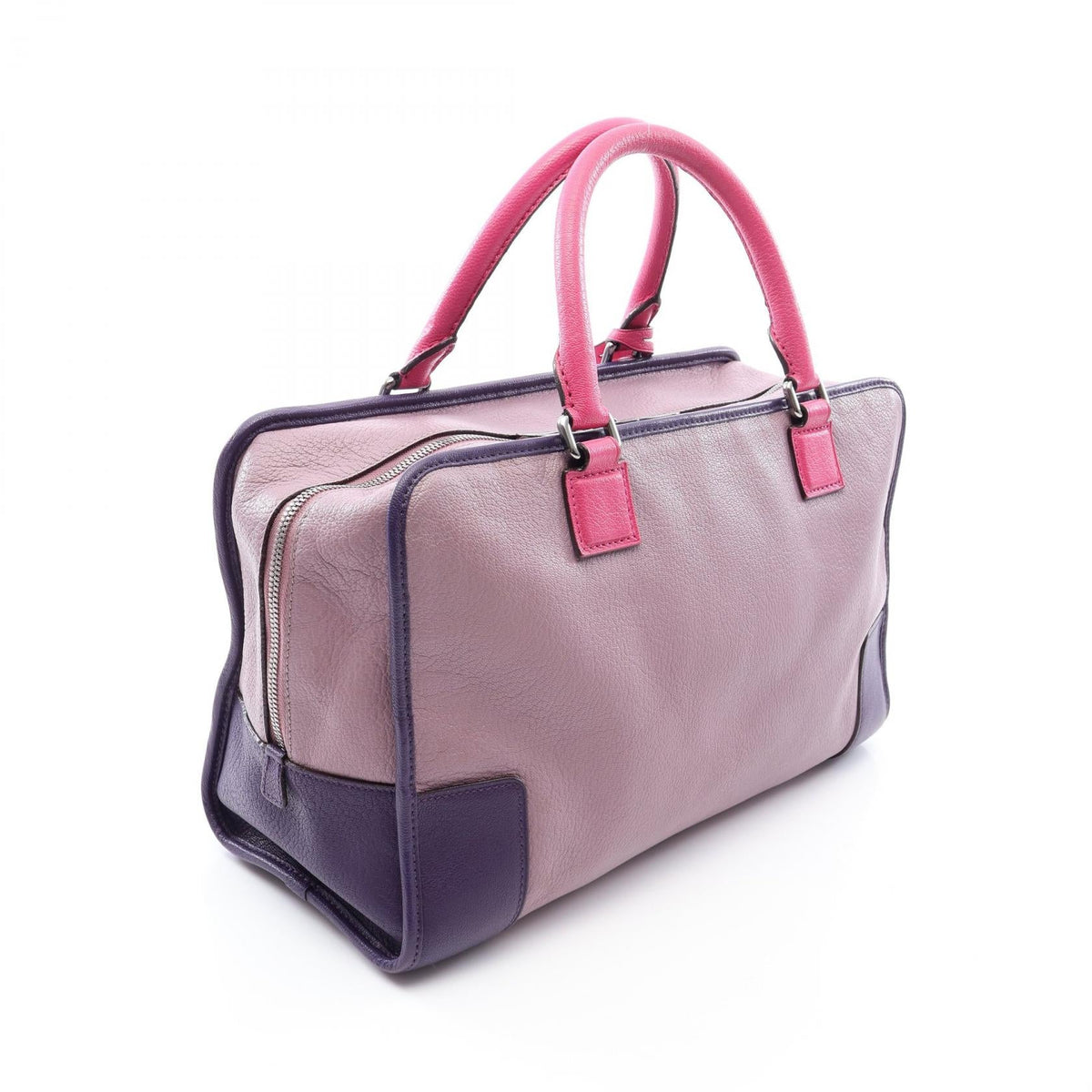 LOEWE Amazona 36 Handbag Purple/Pink leather 2101220103446