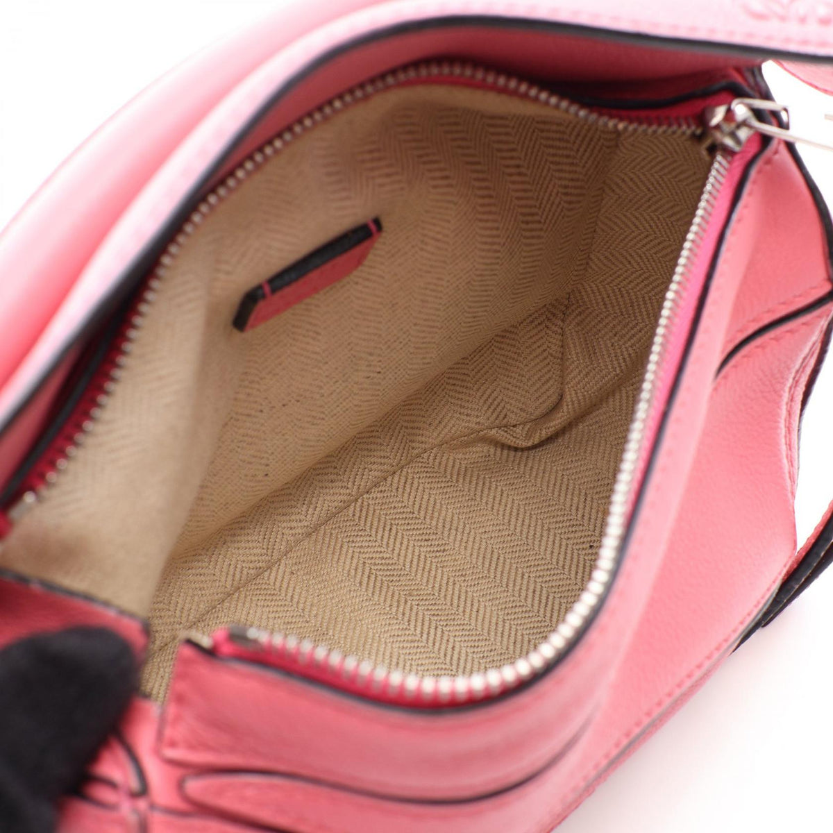 LOEWE Puzzle bag mini 2WAY Handbag Pink leather 2101220104450