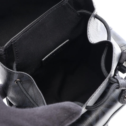 Christian Dior Hit the Road Mini CD Diamond Backpack Shoulder Bag Black PVC coated canvas leather 2HTWS018CDP 2120100036537