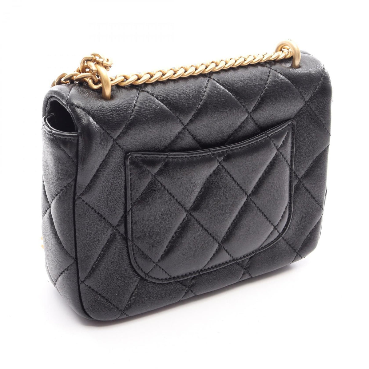CHANEL Black Matelasse Lambskin (sheep leather) AS3113 2101220073695