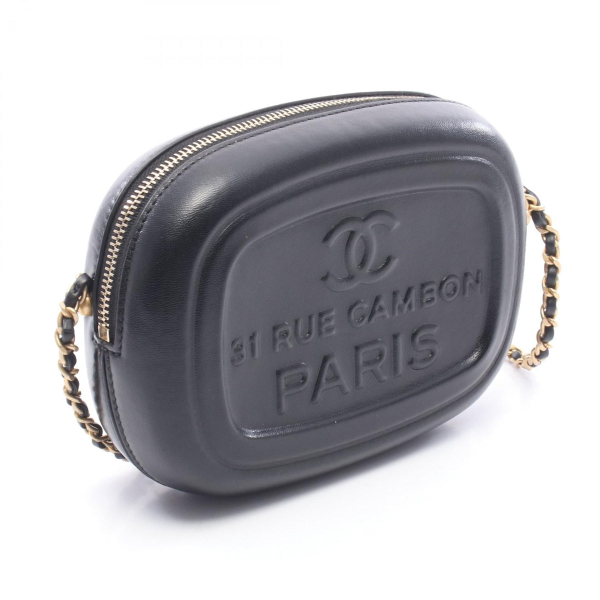 CHANEL Black Mini camera bag Lambskin (sheep leather) AS5318 2101220073718