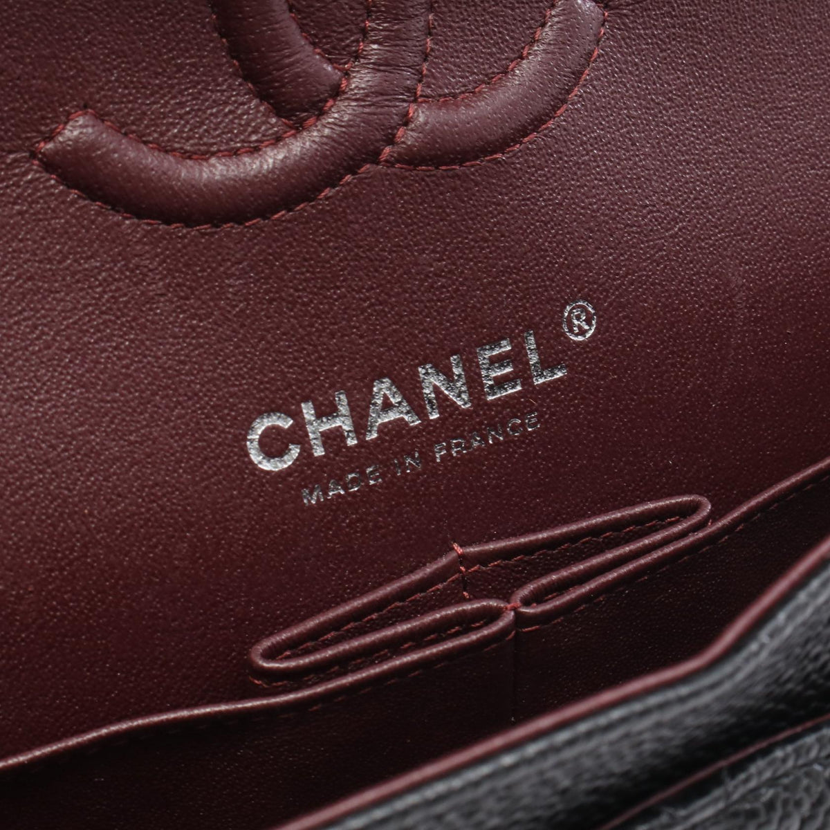 CHANEL Black Matelasse W flap Grained Calfskin leather 2104102529679