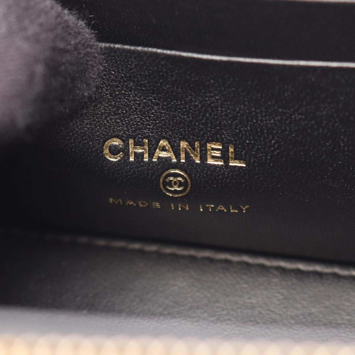CHANEL Black Matelasse Vanity Bag 2WAY Grained Calfskin leather AP3017 2101220073640
