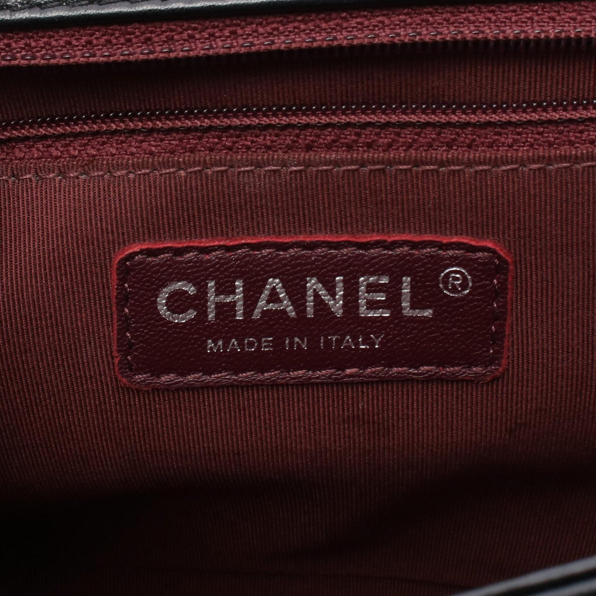CHANEL Black Boy Chanel Large Chevron V Stitch Lambskin (sheep leather) 2104102529303
