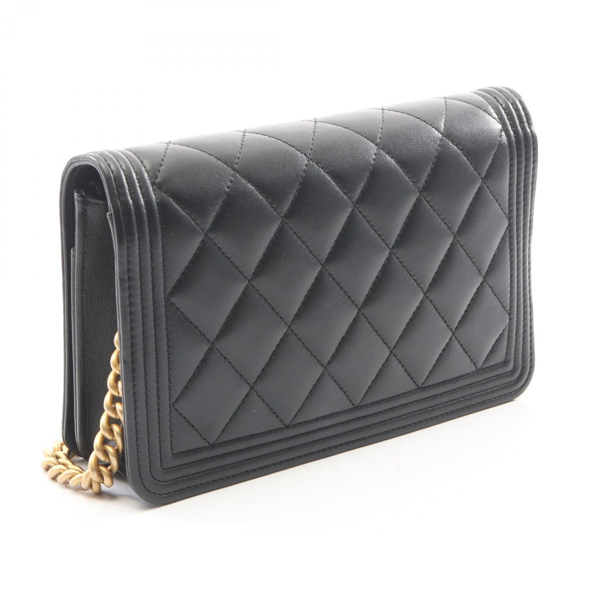 CHANEL Black Boy chanel Lambskin (sheep leather) A81969 2104102529280