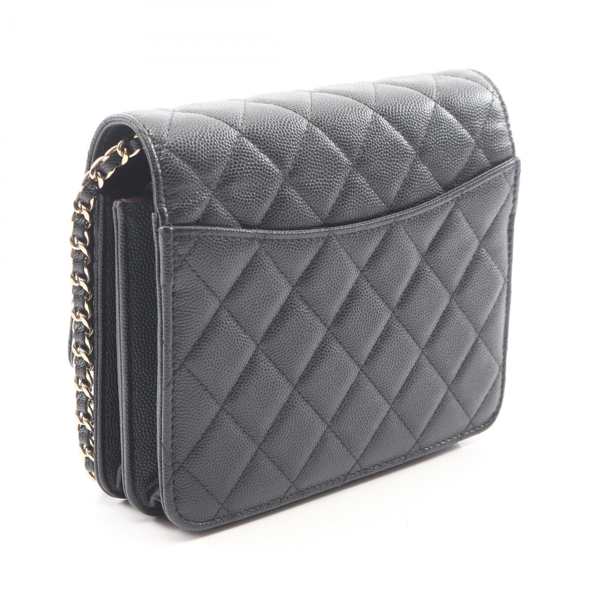 CHANEL Black Matelasse Grained Calfskin leather 2104102529488