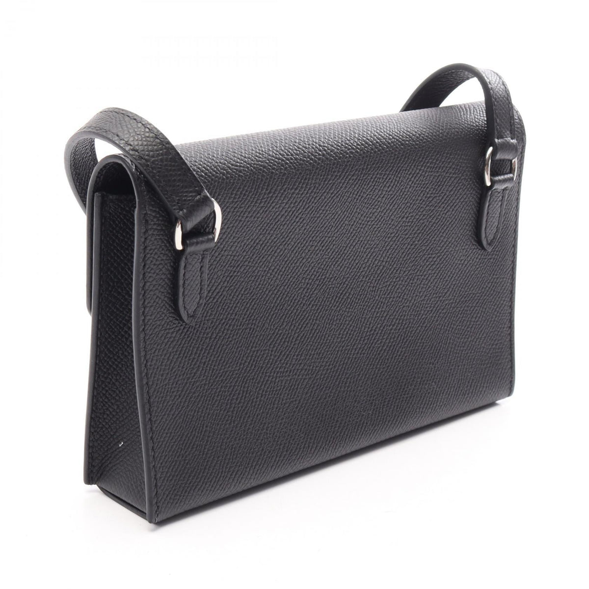 HERMES Nap To Go Shoulder BagNoir Black Noir Black Black Epsom leather Calfskin (cowhide) Epsom 2104102529075
