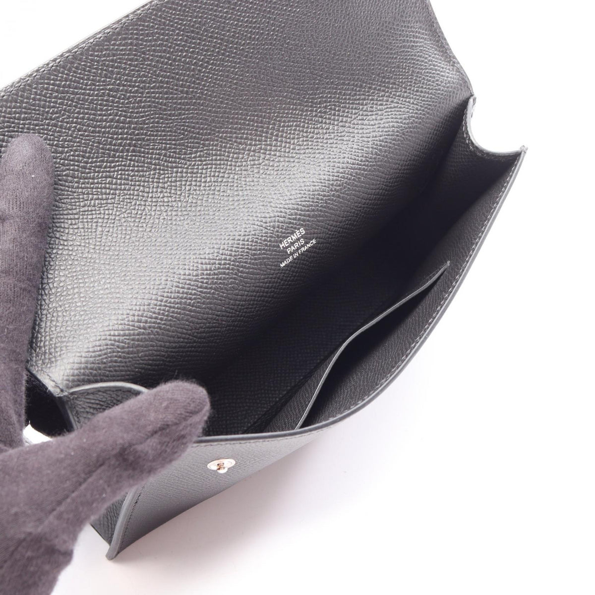 HERMES Nap To Go Shoulder BagNoir Black Noir Black Black Epsom leather Calfskin (cowhide) Epsom 2104102529075