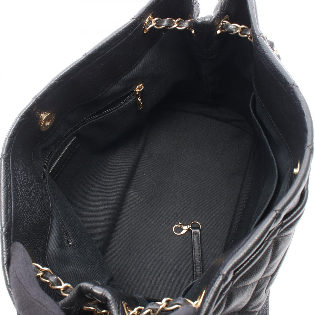 CHANEL Black Matelasse COCO Mark Grained Calfskin leather 2104102529006