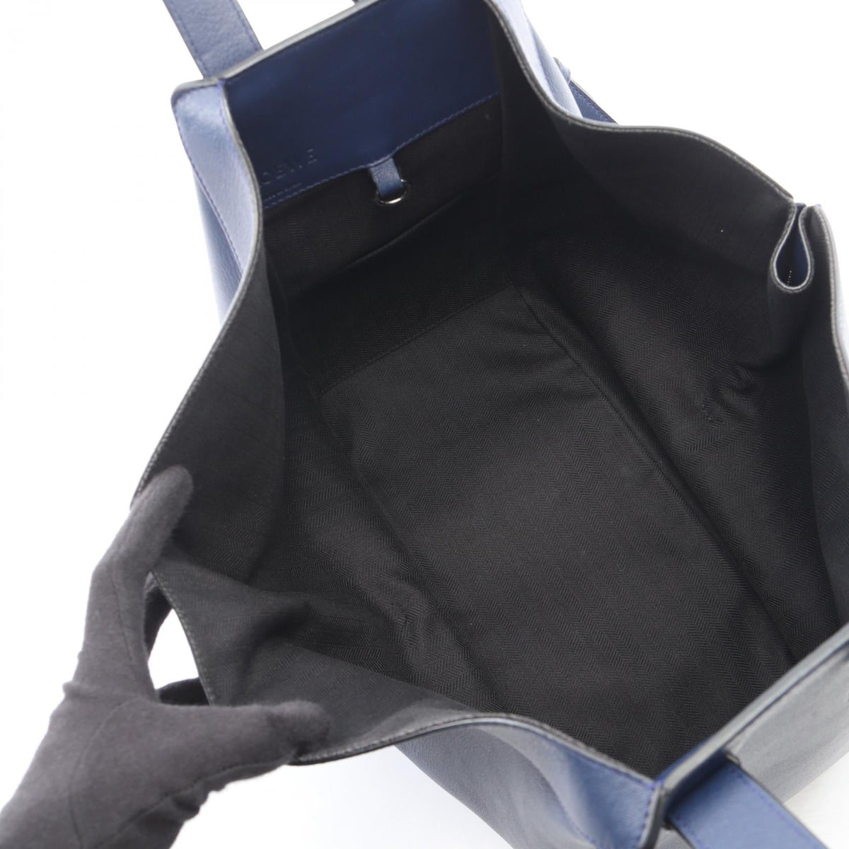 LOEWE Hammock Medium 2WAY Handbag Navy leather 2101220058920