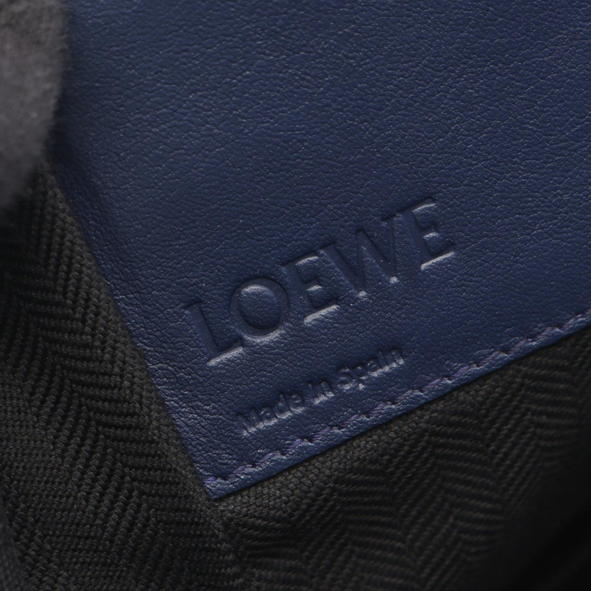 LOEWE Hammock Medium 2WAY Handbag Navy leather 2101220058920