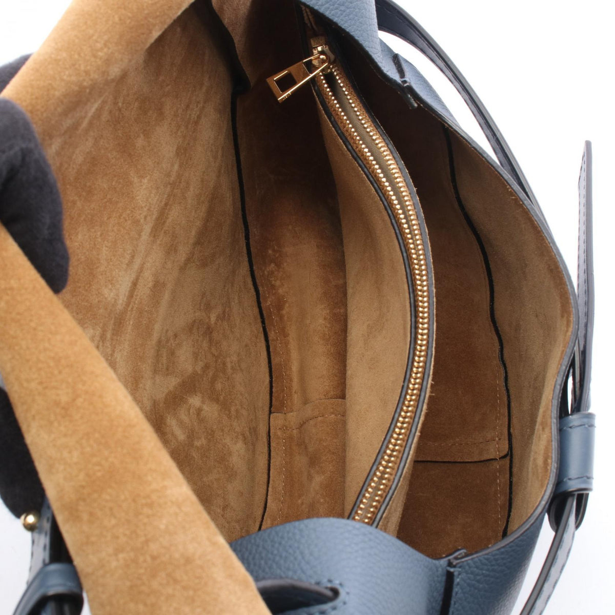 LOEWE Gate Bag Medium Shoulder Bag Blue leather 2101220058968