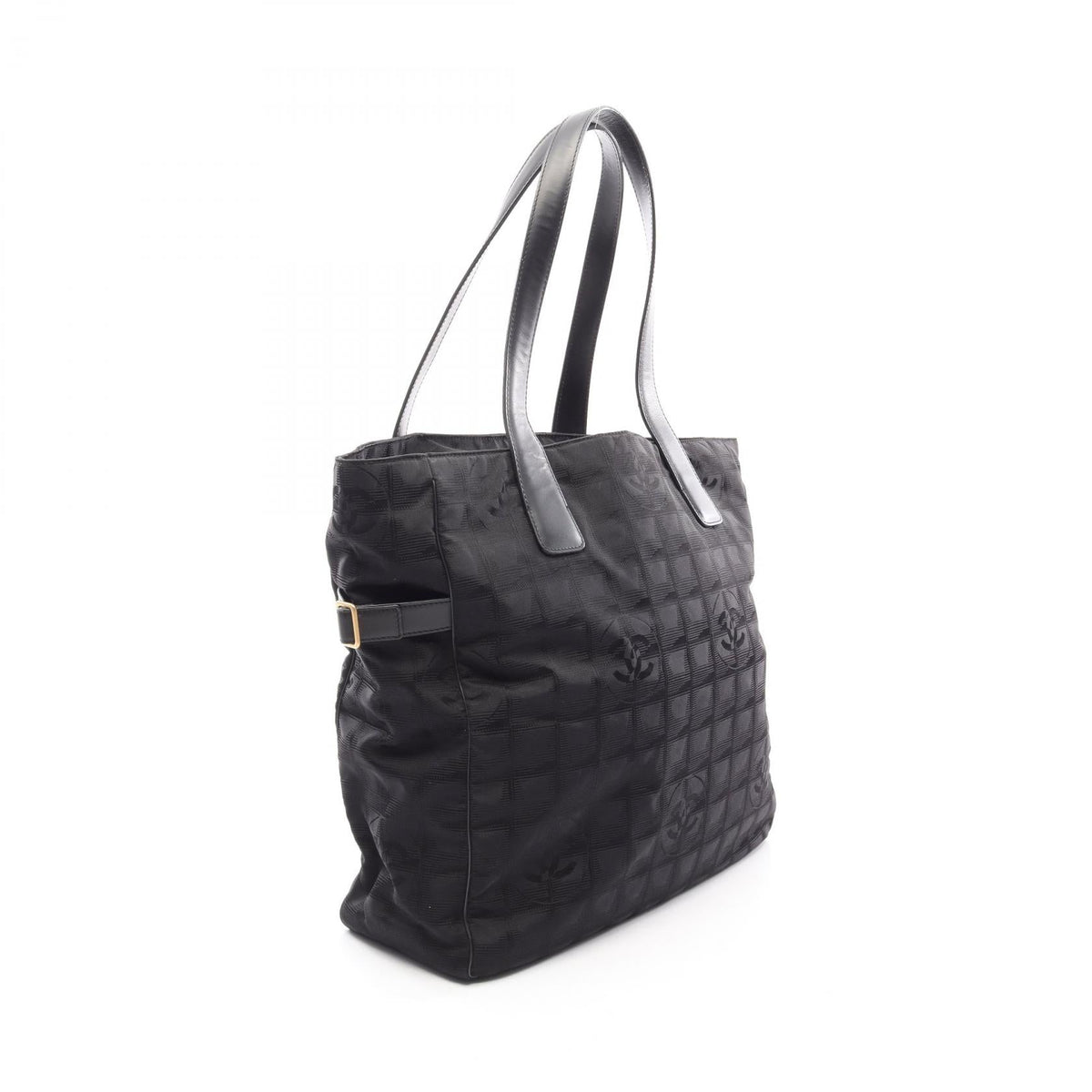 CHANEL Black New travel line GM leather�Nylon canvas A15825 2101220058234