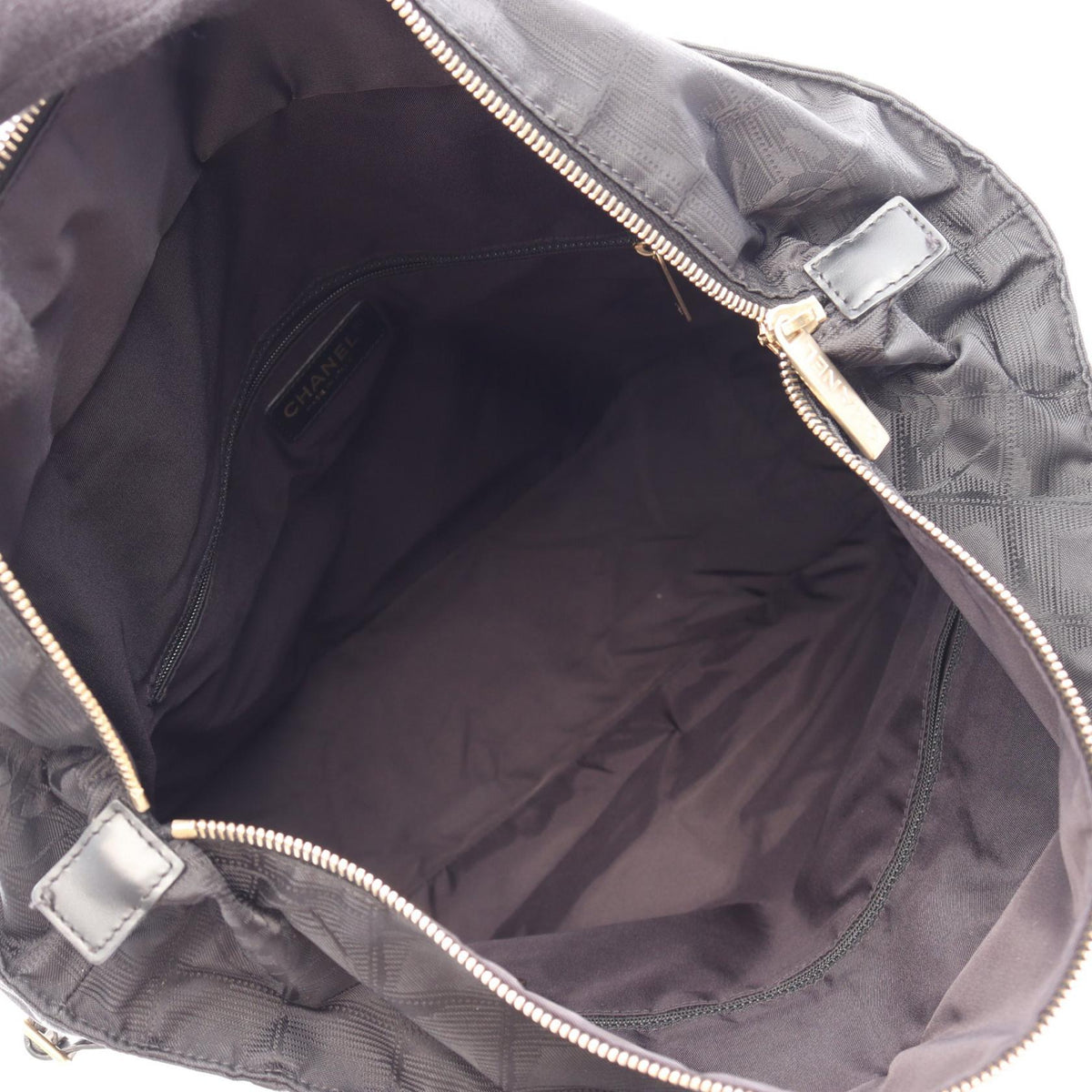 CHANEL Black New travel line GM leather�Nylon canvas A15825 2101220058234