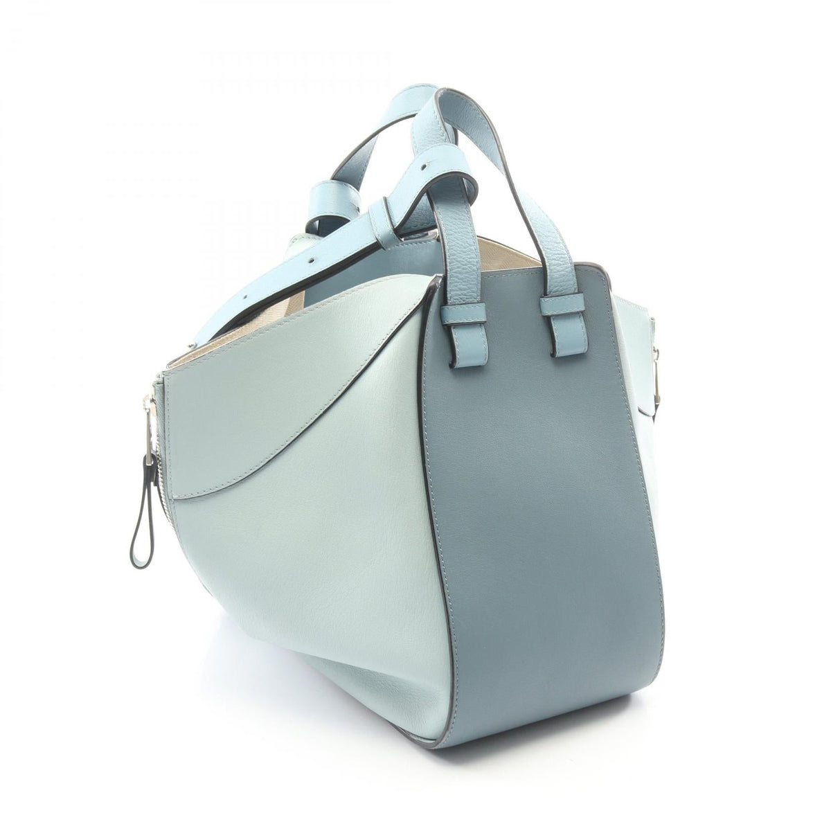 LOEWE HAMMOCK SMALL (2-Way Hammock) Handbag Blue leather 2101220058449