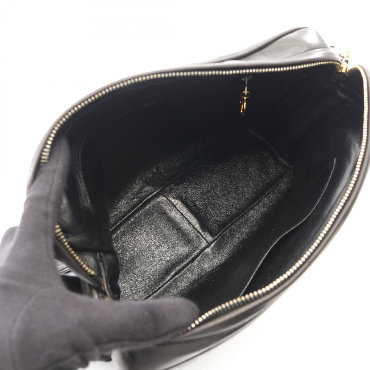 CHANEL Black COCO Mark Lambskin (sheep leather) 2101220058531