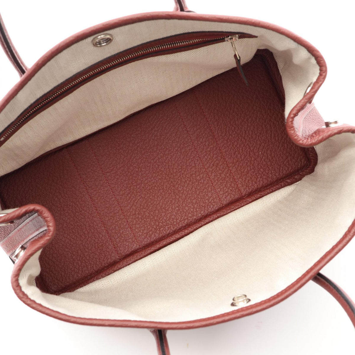 HERMES Garden party TPM Tote BagRouge H Rouge H Bordeaux Negonda leather leather Negonda leather 2101220057480