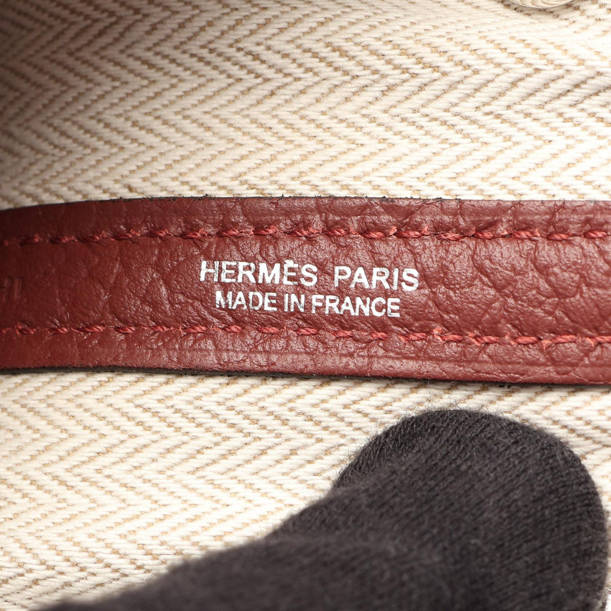 HERMES Garden party TPM Tote BagRouge H Rouge H Bordeaux Negonda leather leather Negonda leather 2101220057480