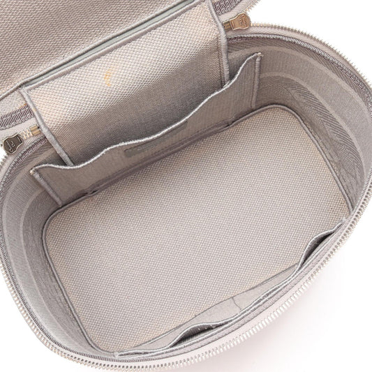 Dior DIORTRAVE Vanity Cannage Handbag Gray canvas 2101220057527