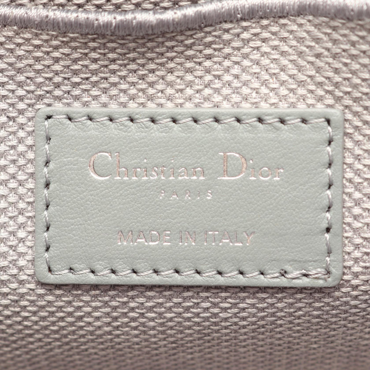 Dior DIORTRAVE Vanity Cannage Handbag Gray canvas 2101220057527