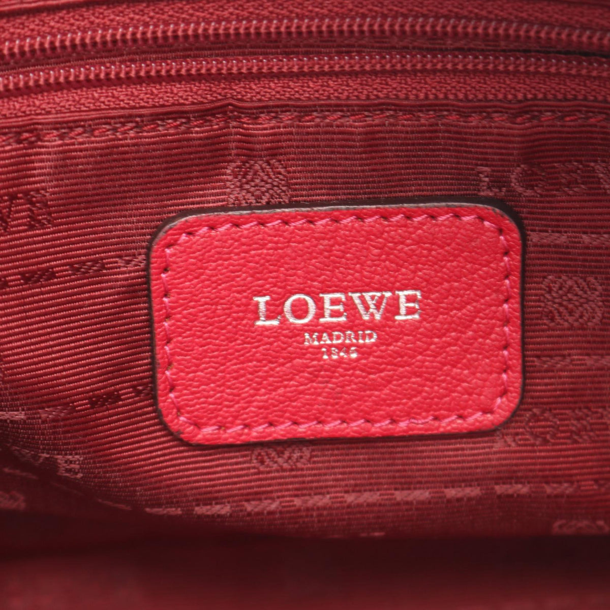 LOEWE Americana 28 Handbag Pink leather 2100301251489