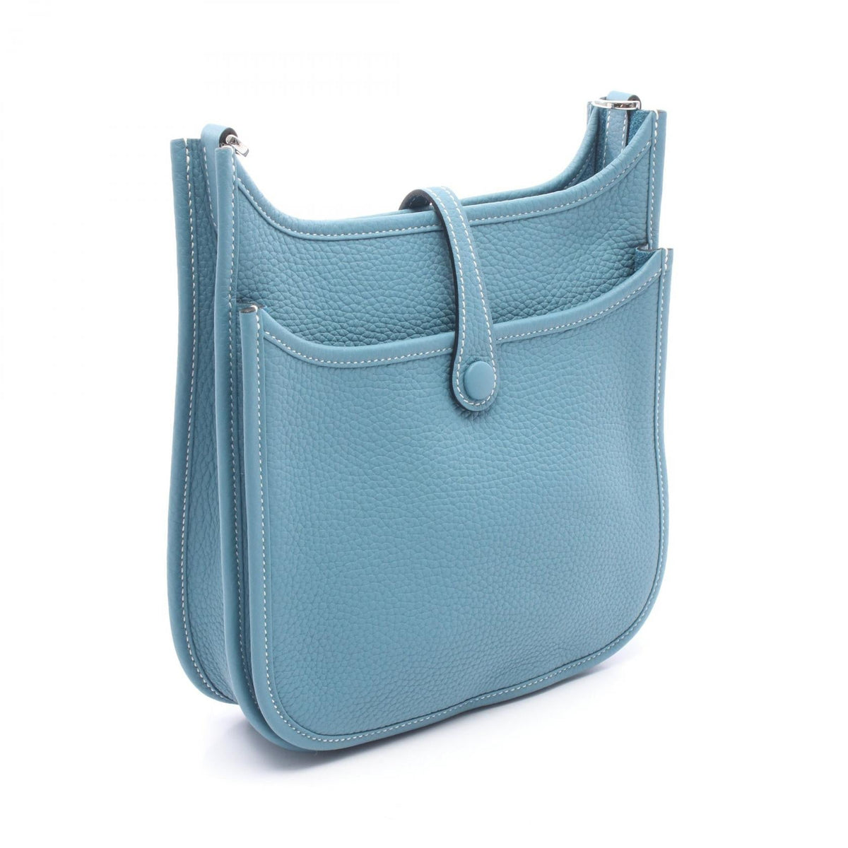 HERMES Evelyne23 Shoulder BagNew Blue Jeans New Blue Jeans Blue Taurillon Clemence leather Taurillon Clemence 2104102527798