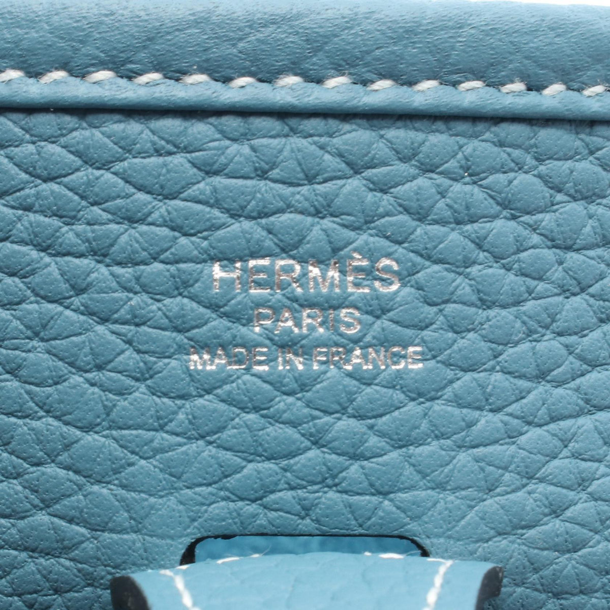 HERMES Evelyne23 Shoulder BagNew Blue Jeans New Blue Jeans Blue Taurillon Clemence leather Taurillon Clemence 2104102527798