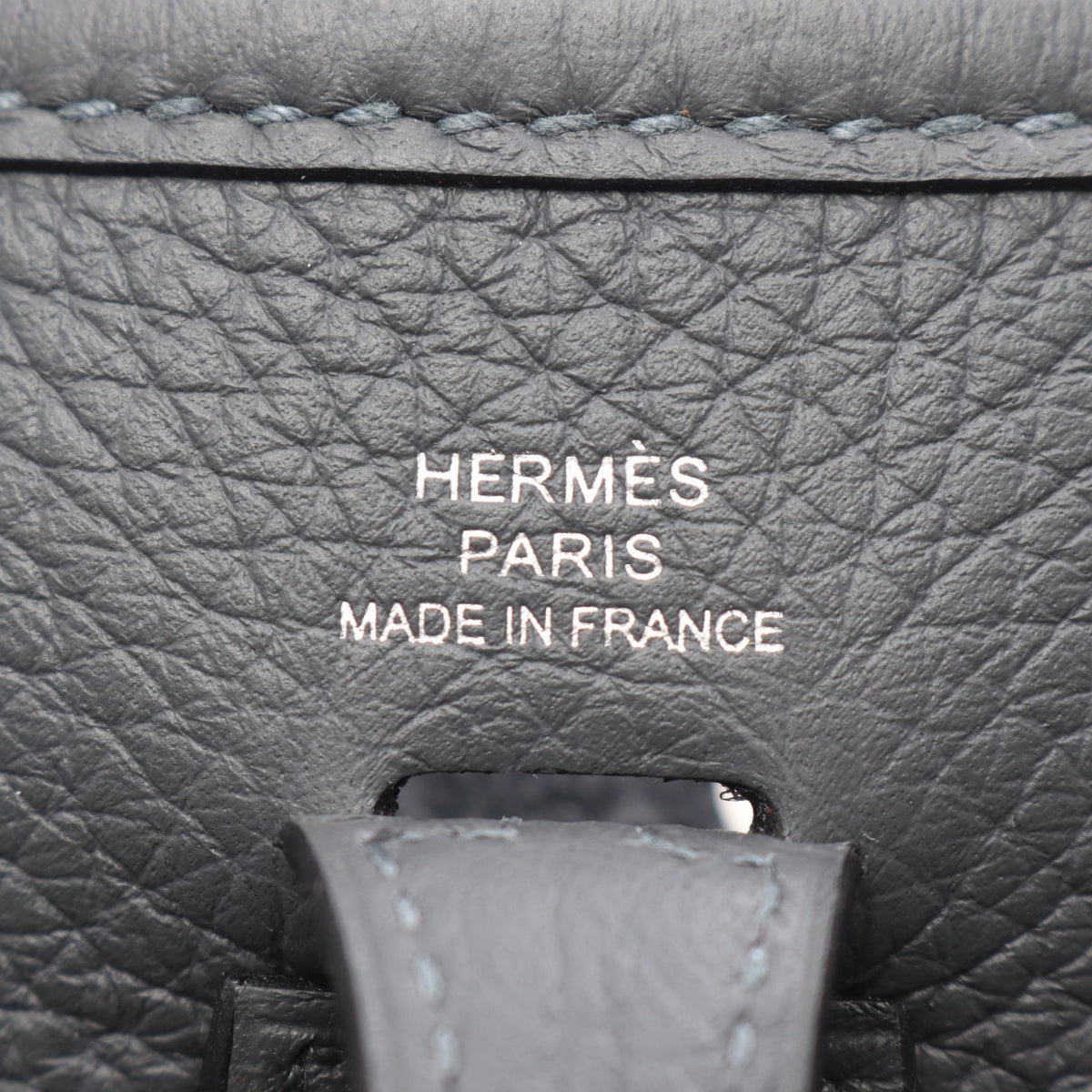 HERMES Evelyne Amazon TPM Gris Misty Shoulder Bag Gray Taurillon Clemence leather 2104102527934