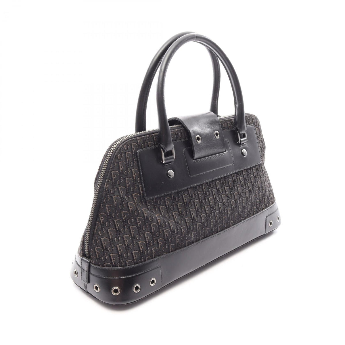 Dior street chic trotter Handbag Black canvas leather 2101220054793