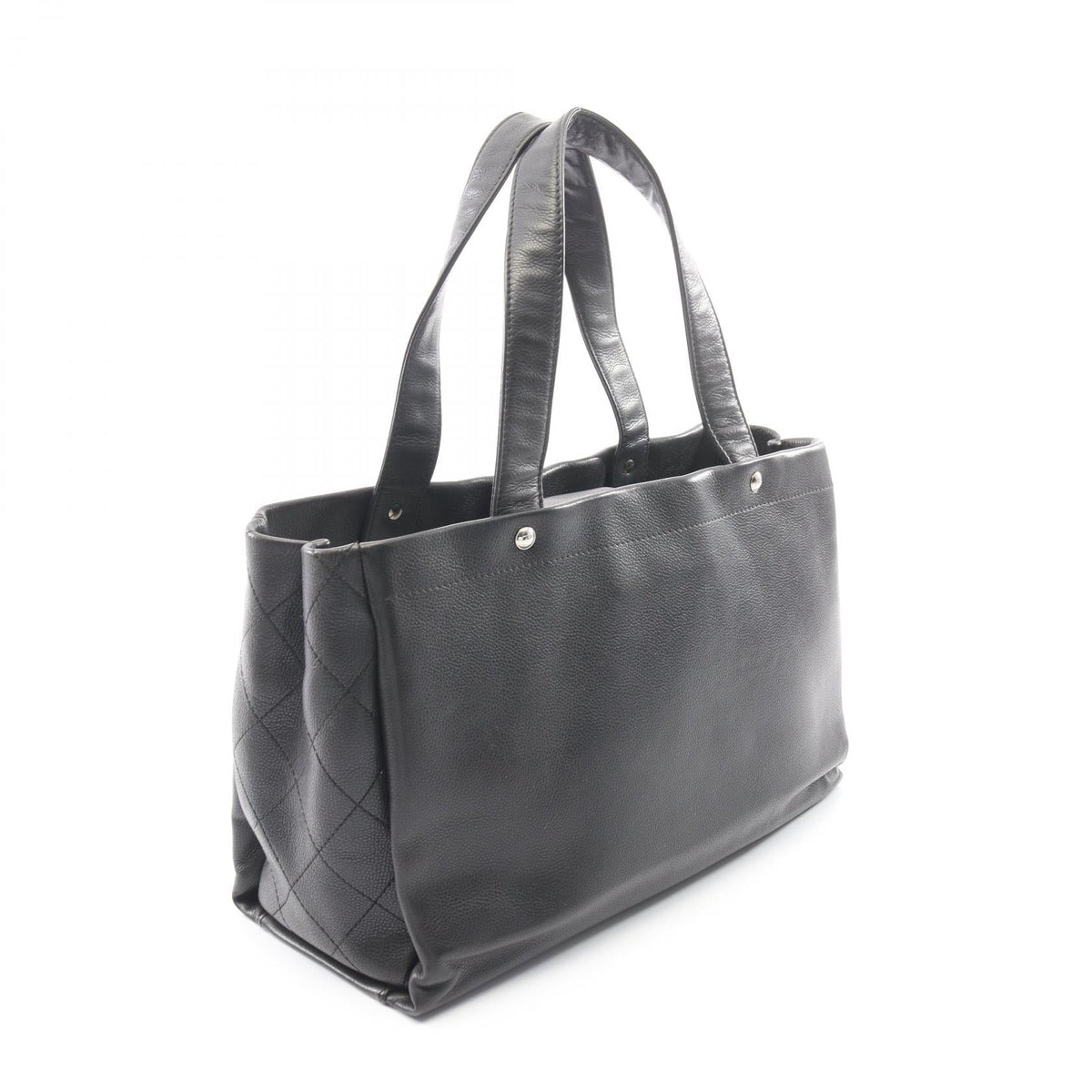 CHANEL Black Matelasse Big COCO Mark Grained Calfskin leather 2101220054830