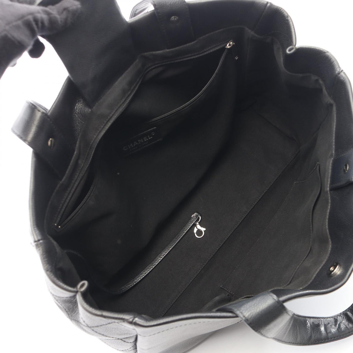 CHANEL Black Matelasse Big COCO Mark Grained Calfskin leather 2101220054830