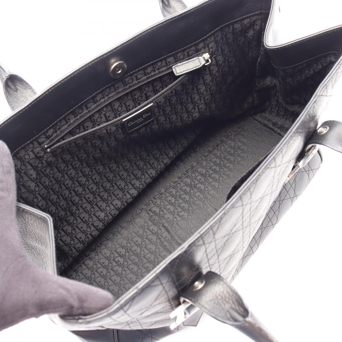 Dior Canage Tote Bag Black leather 2101220055059