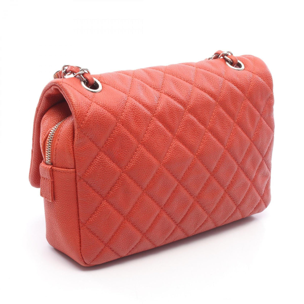 CHANEL Red Matelasse Grained Calfskin leather 2106800638417