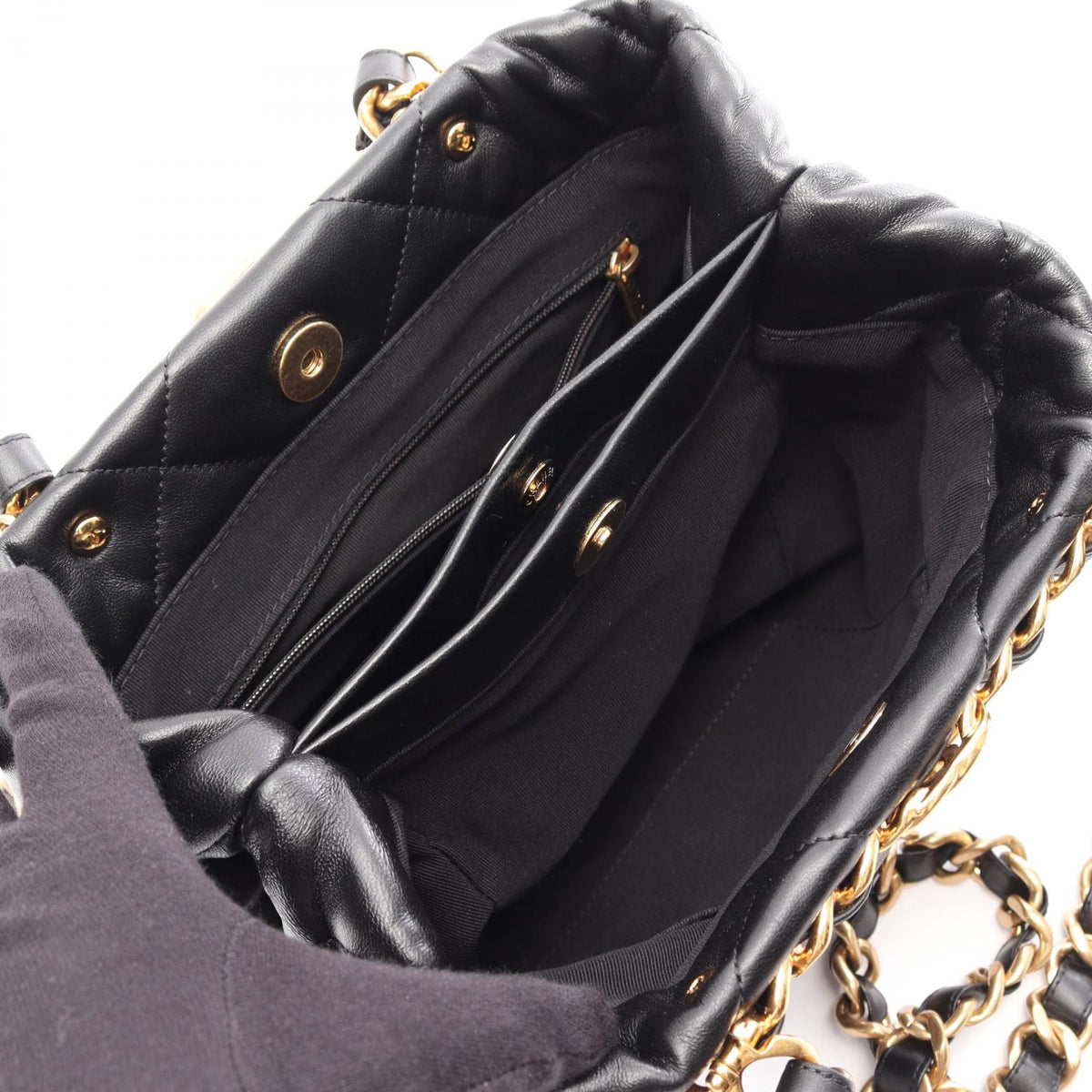 CHANEL Black Matelasse Small Shopping Lambskin (sheep leather) AS3502 2106800638448