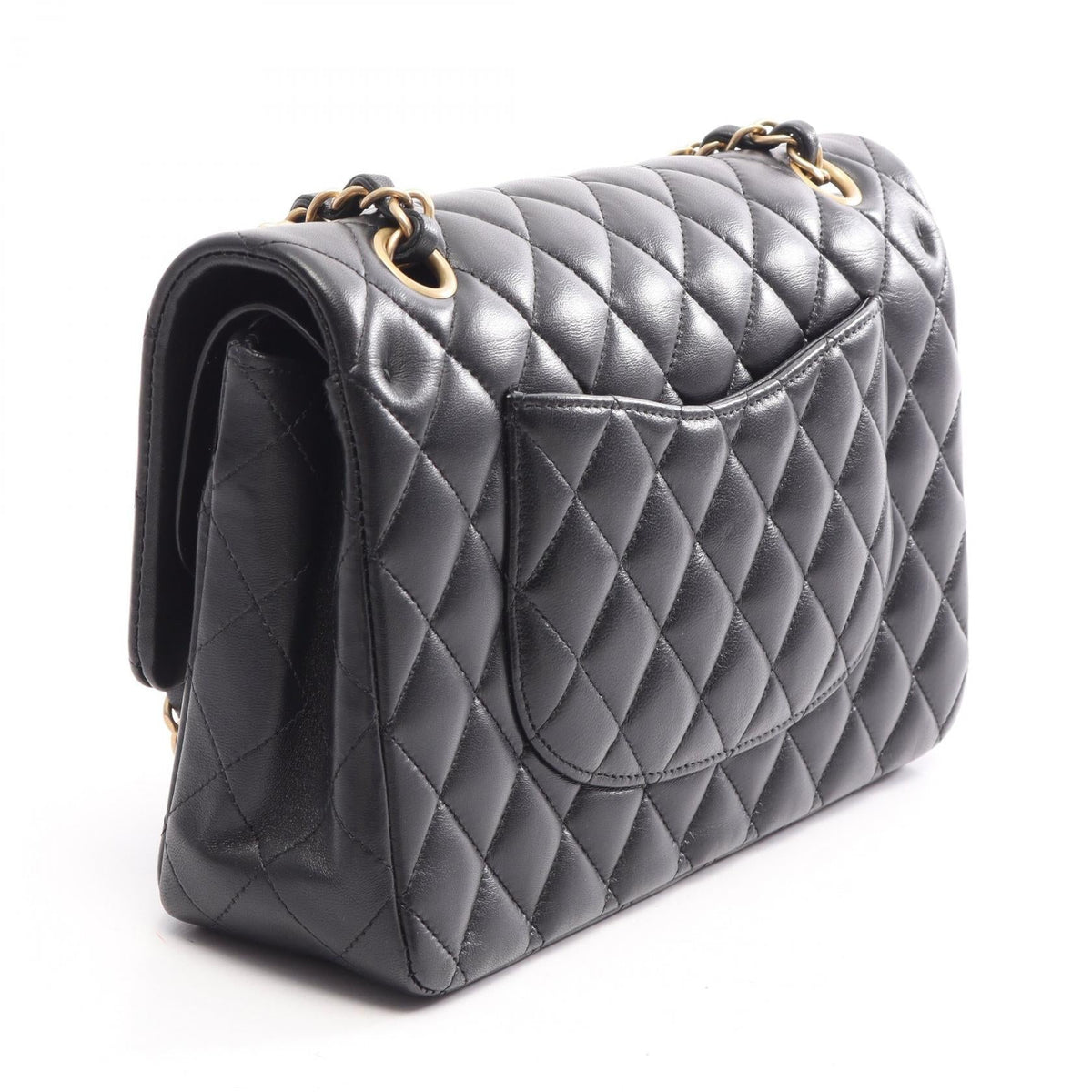 CHANEL Black Matelasse Egyptian Charm Double Flap Lambskin (sheep leather) 2106800638516