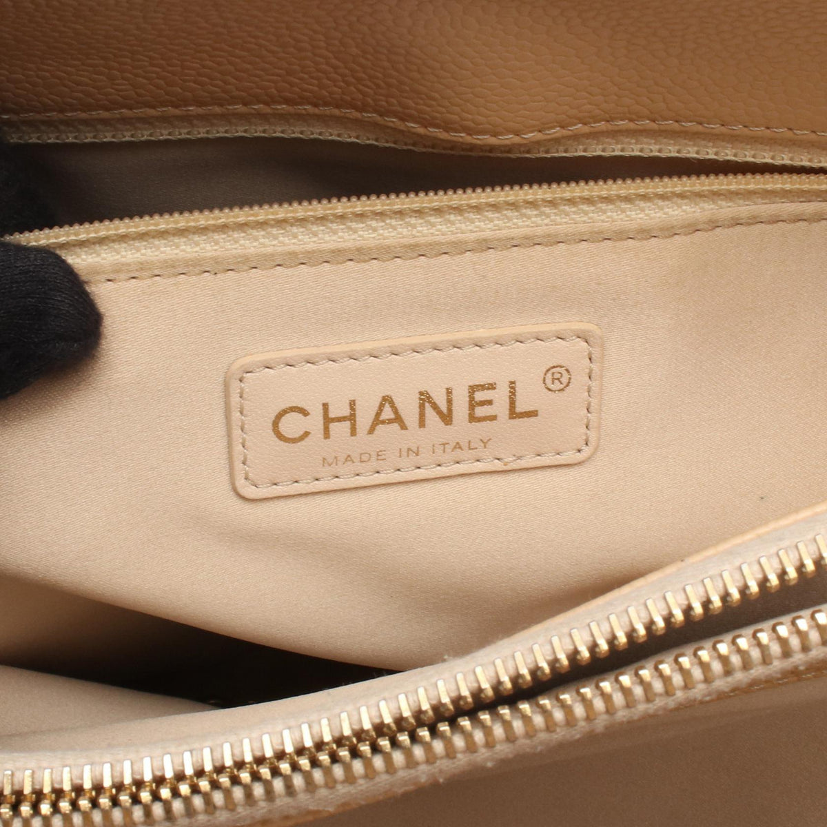 CHANEL Beige Matelasse Grand Shopping GST Grained Calfskin leather A50995 2106800638547
