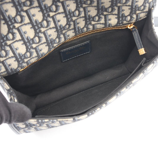 Dior 30 MONTAIGNE Oblique Jacquard Shoulder Bag Navy/Beige/Black canvas leather M9203UTZQ 2106800638172