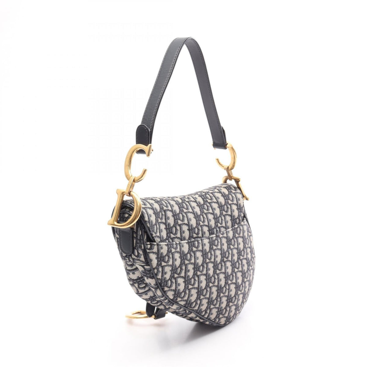 Dior Saddlebag in oblique jacquard Handbag Navy/Beige/Black canvas�leather M0455CTZQ 2106800638202