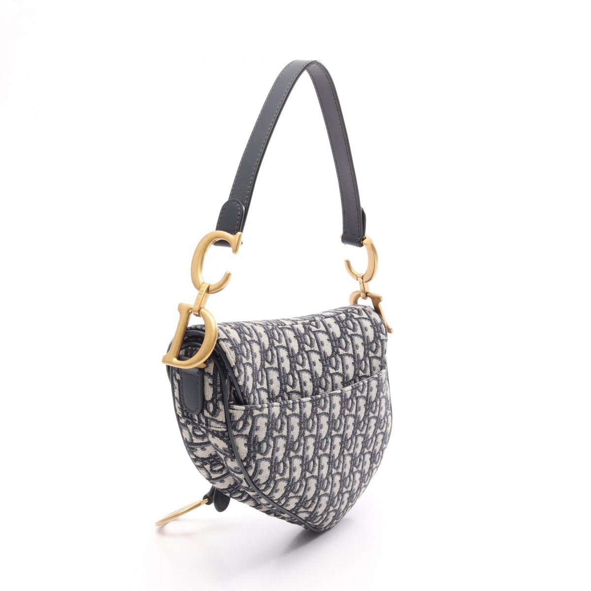 Dior Saddlebag in oblique jacquard Handbag Navy/Beige/Black canvas�leather M0455CTZQ 2106800638196