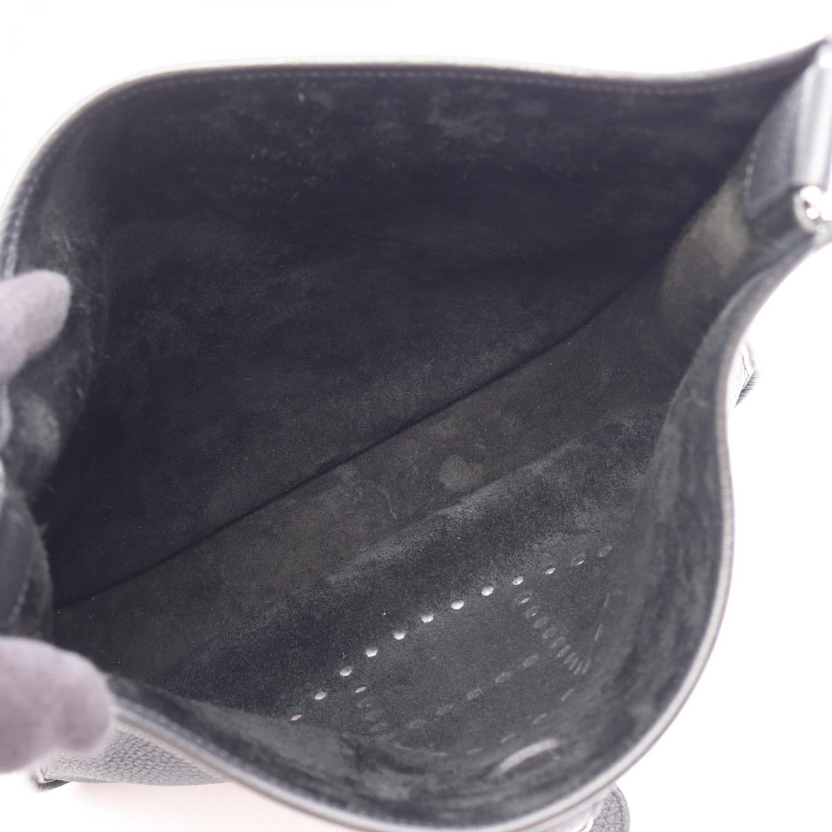 HERMES Evelyne 3 Troyes PM Shoulder Bag Black Taurillon Clemence leather Taurillon Clemence 2106800638257