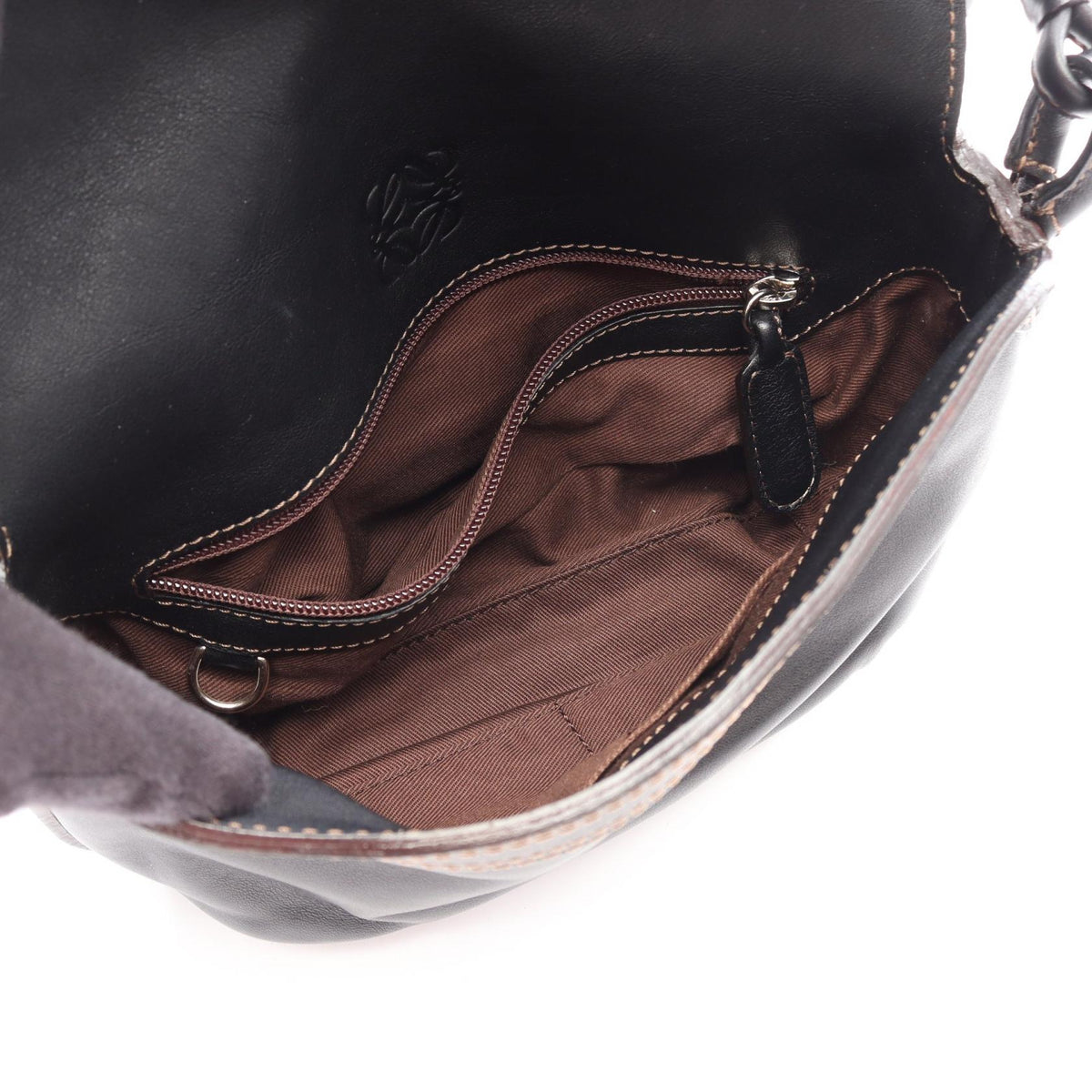 LOEWE Shoulder Bag Black leather 2101220054373