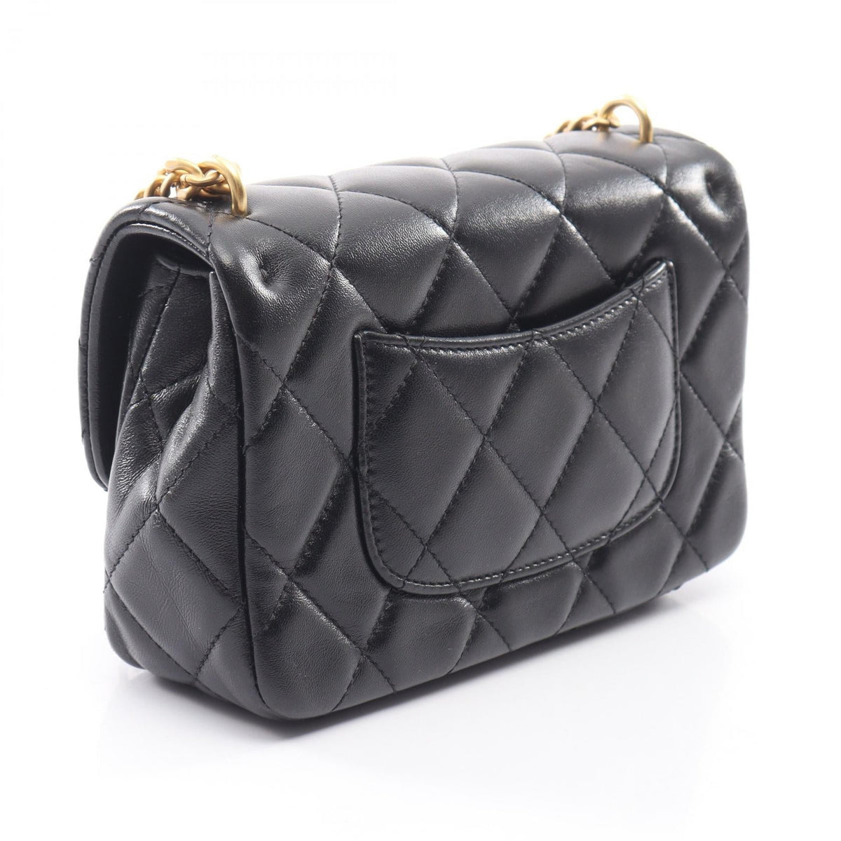 CHANEL Black Matelasse Lambskin (sheep leather) 2101220054564