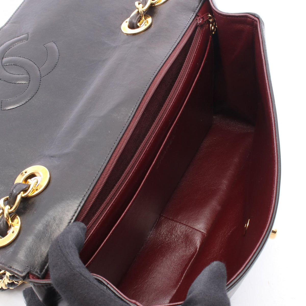 CHANEL Black Mademoiselle Deca COCO Mark Single Flap Lambskin (sheep leather) 2101220054540